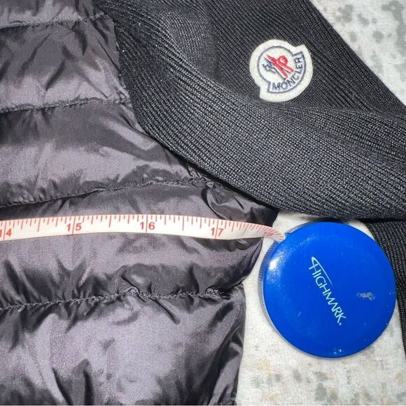 Moncler women’s Black down and knit mix jacket - Picture 7 of 9